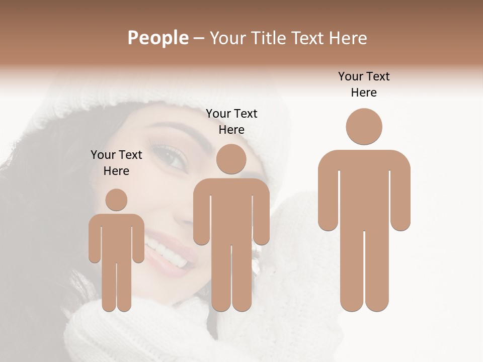 Face Scarf Positive PowerPoint Template