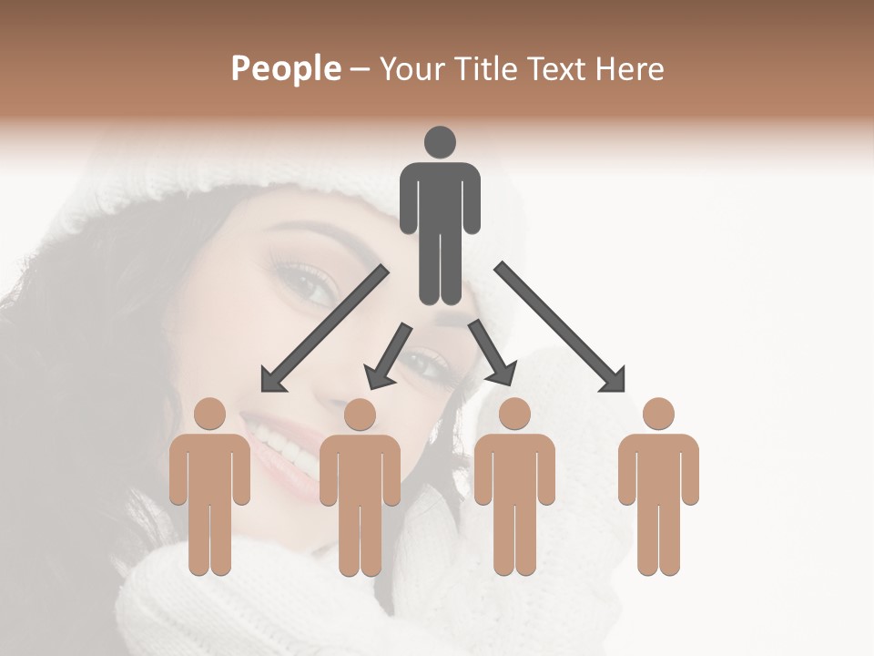 Face Scarf Positive PowerPoint Template