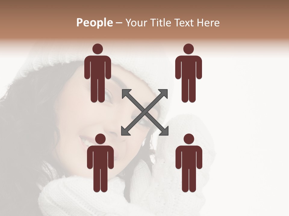 Face Scarf Positive PowerPoint Template