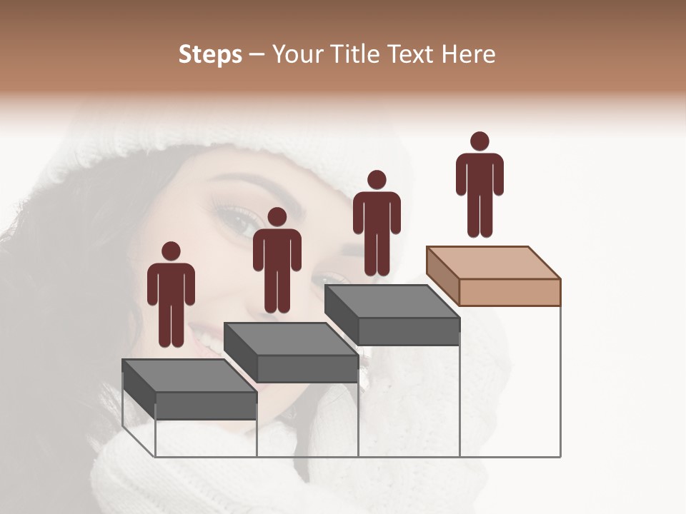 Face Scarf Positive PowerPoint Template