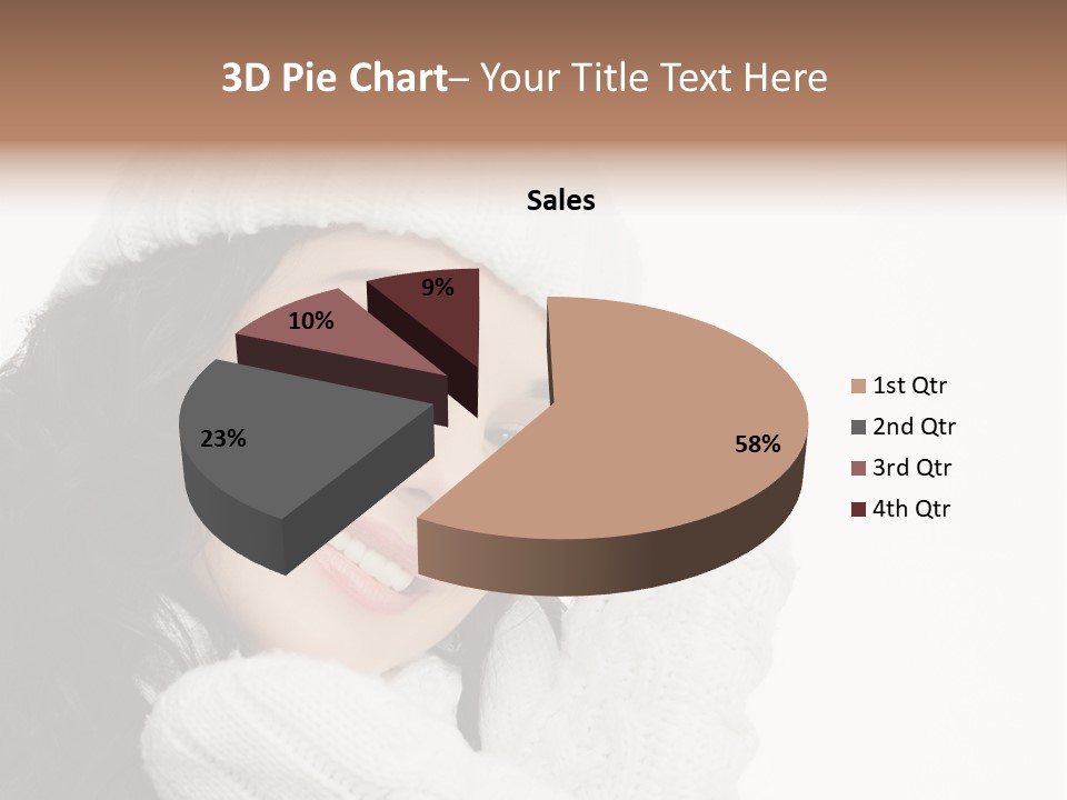Face Scarf Positive PowerPoint Template