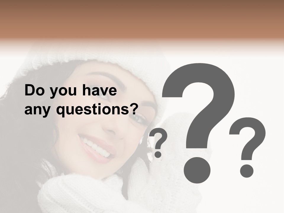 Face Scarf Positive PowerPoint Template