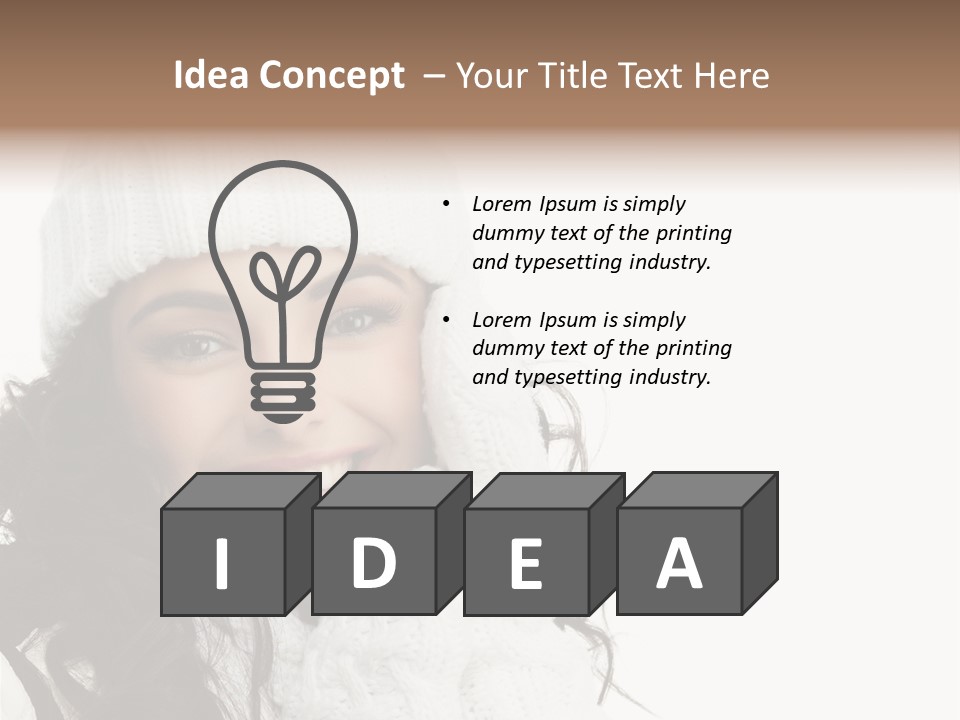 Young Care Model PowerPoint Template