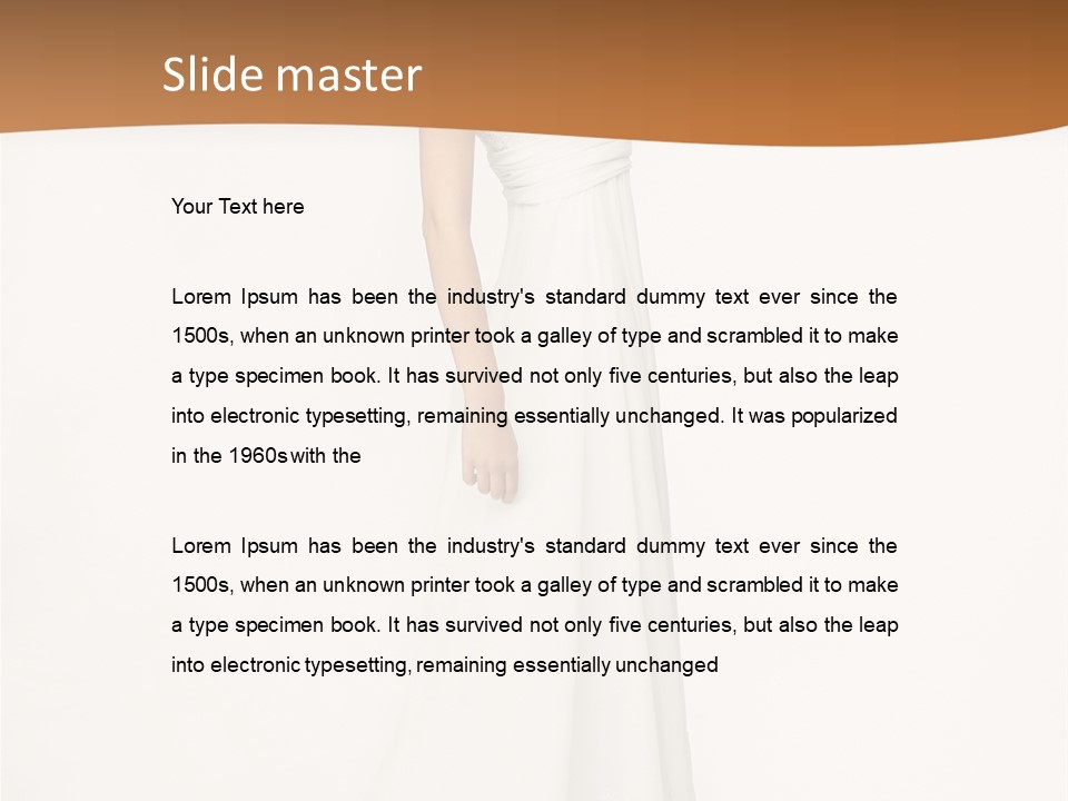 People Relationship Dress PowerPoint Template