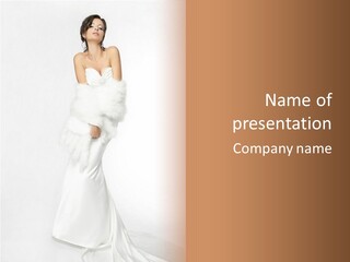 Romantic Waiting Veil PowerPoint Template