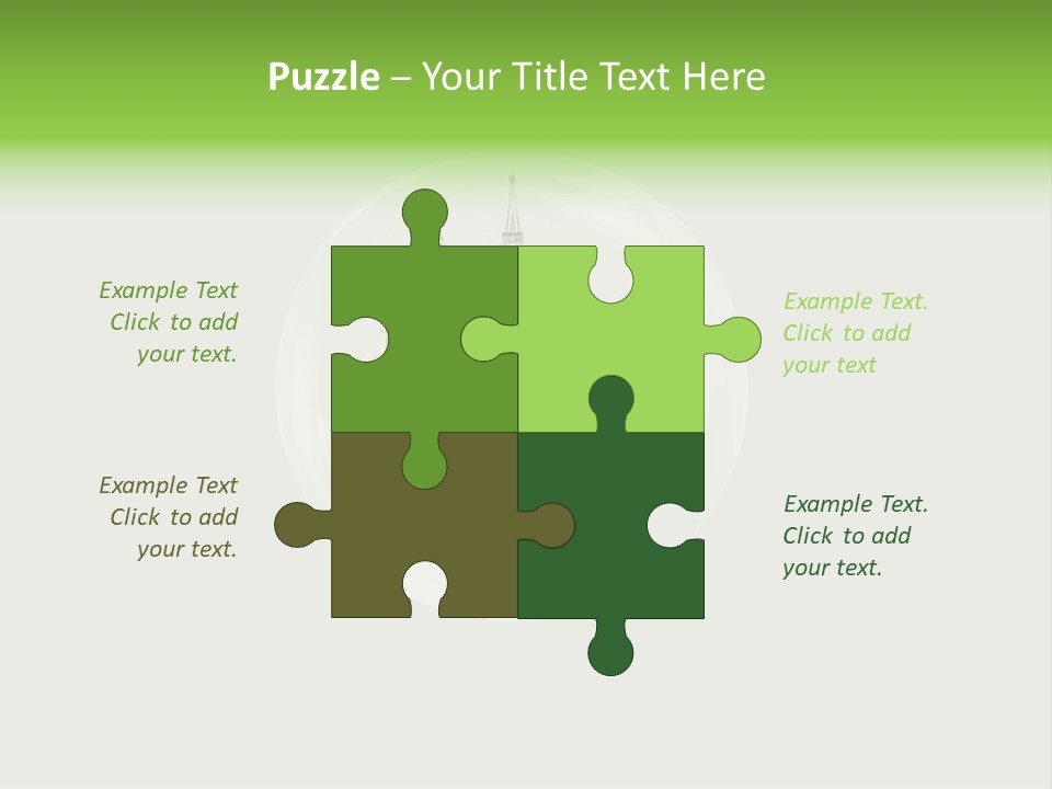 Building Eiffel City PowerPoint Template