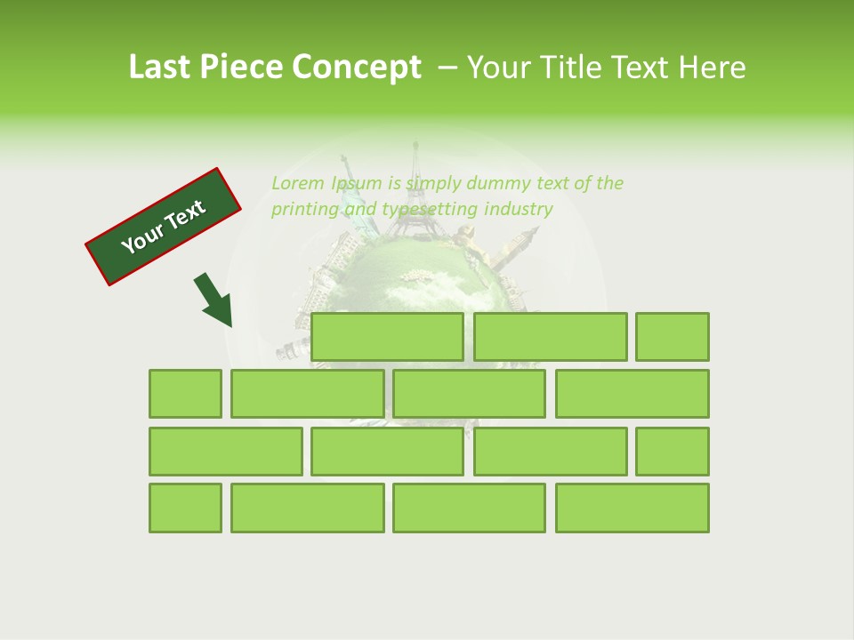 Building Eiffel City PowerPoint Template