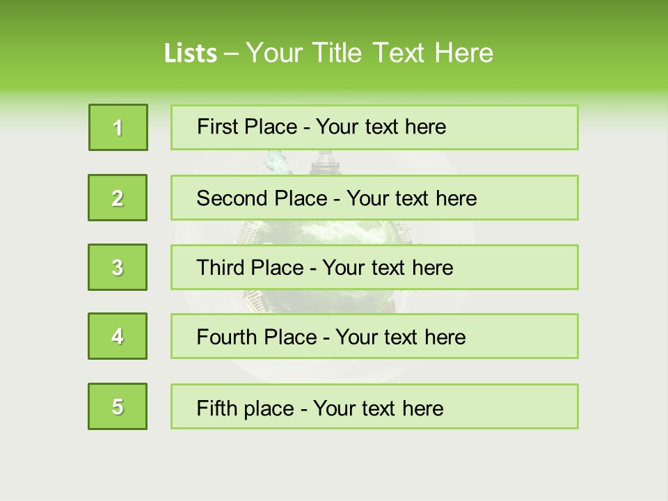 Building Eiffel City PowerPoint Template