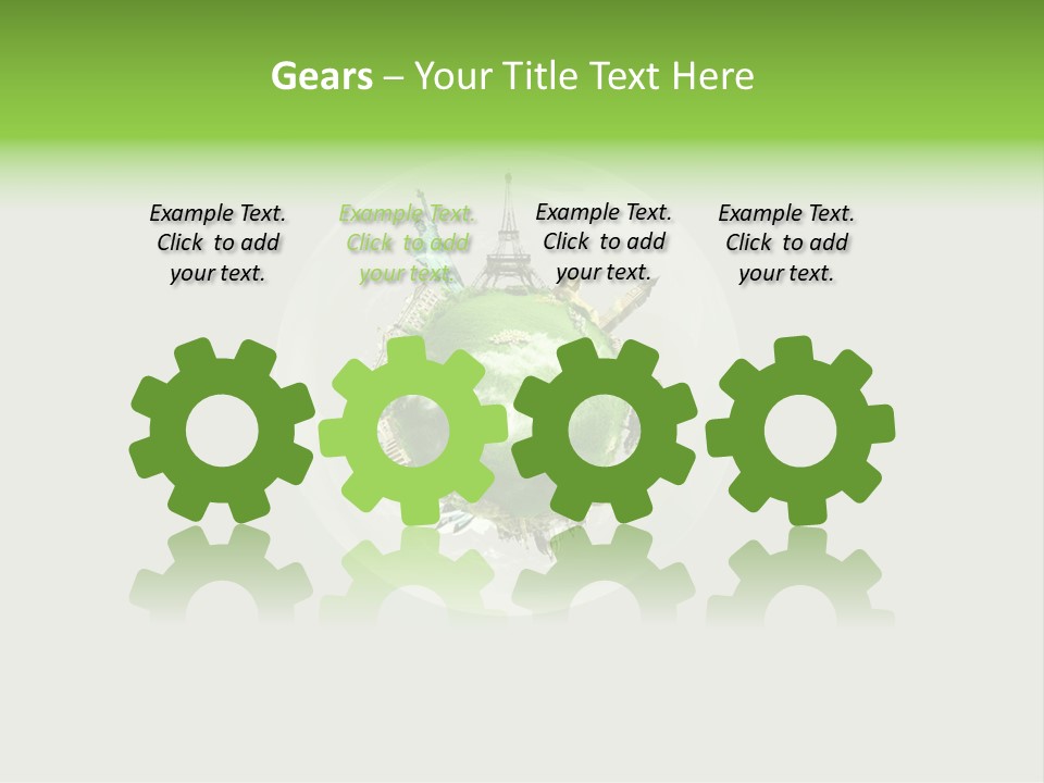 Building Eiffel City PowerPoint Template