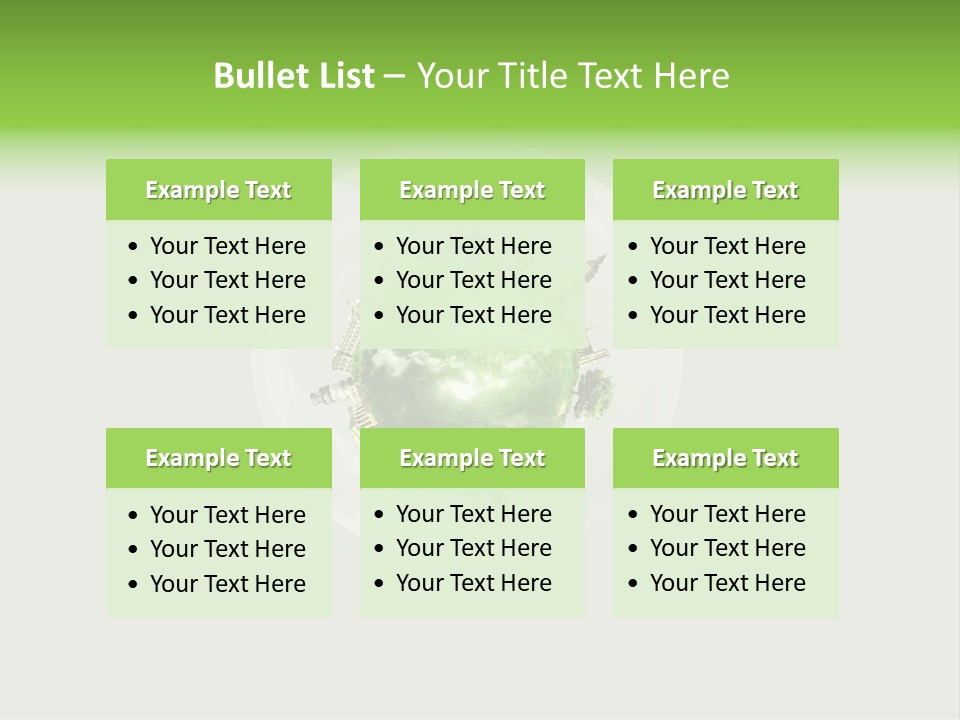 Building Eiffel City PowerPoint Template