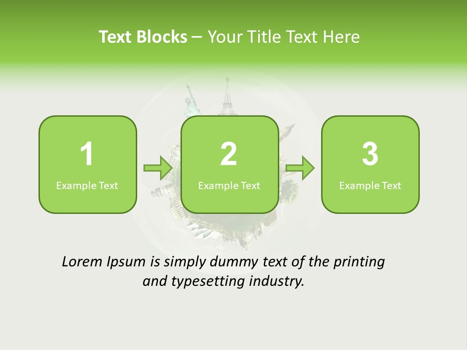 Building Eiffel City PowerPoint Template