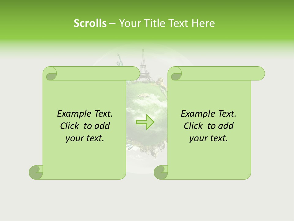 Building Eiffel City PowerPoint Template