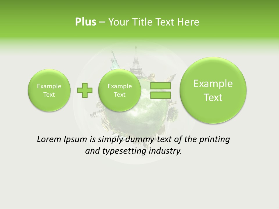 Building Eiffel City PowerPoint Template
