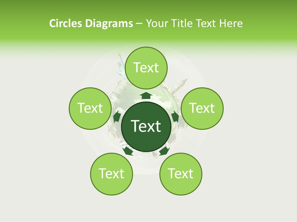 Building Eiffel City PowerPoint Template