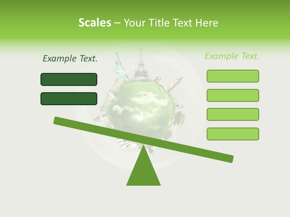 Building Eiffel City PowerPoint Template