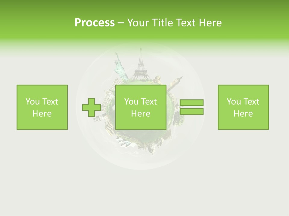 Building Eiffel City PowerPoint Template