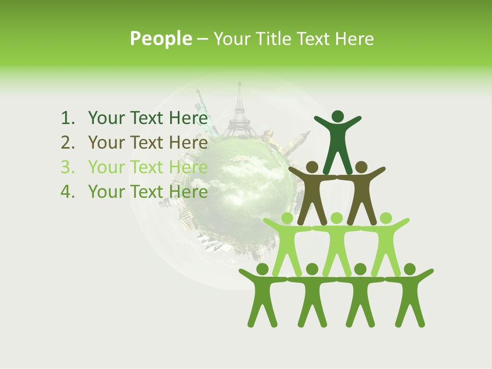 Building Eiffel City PowerPoint Template