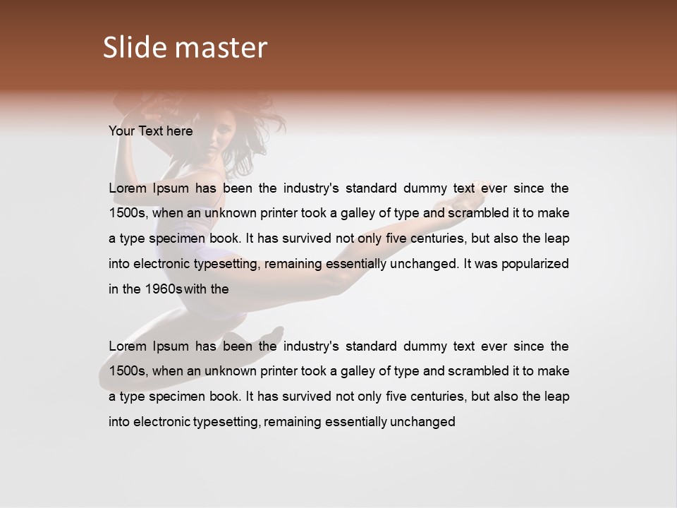 Exercise Behavior Lifestyle PowerPoint Template