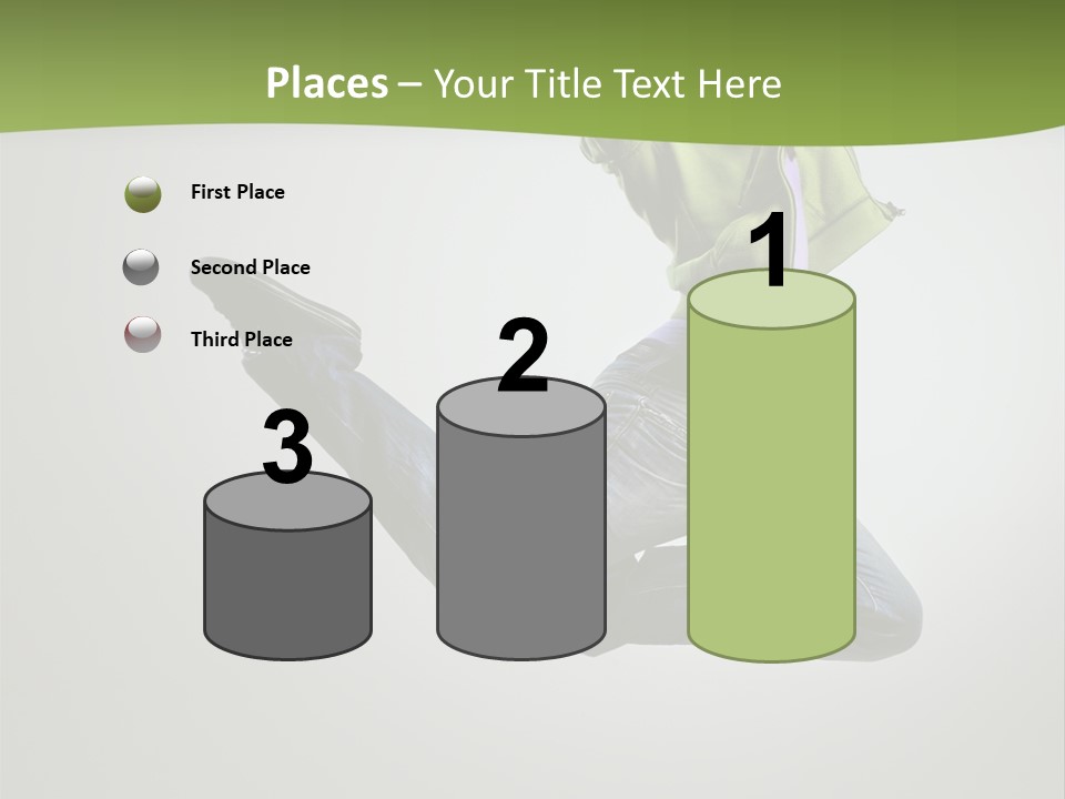 Young Posing Grace PowerPoint Template