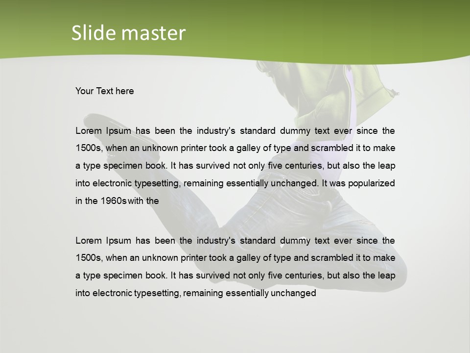 Young Posing Grace PowerPoint Template