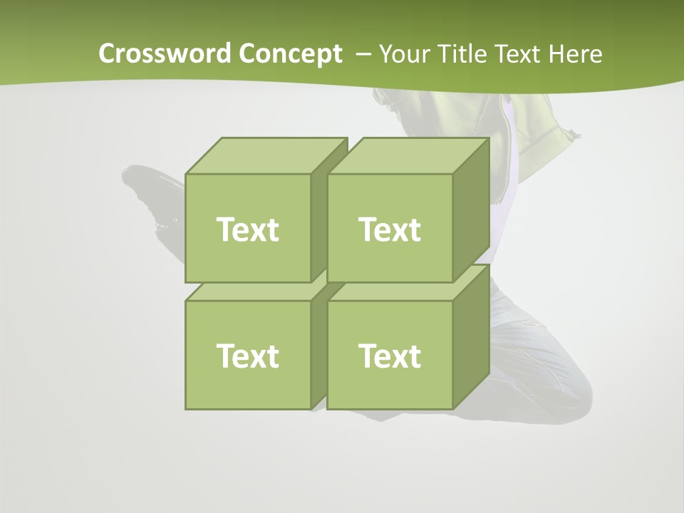 Young Posing Grace PowerPoint Template