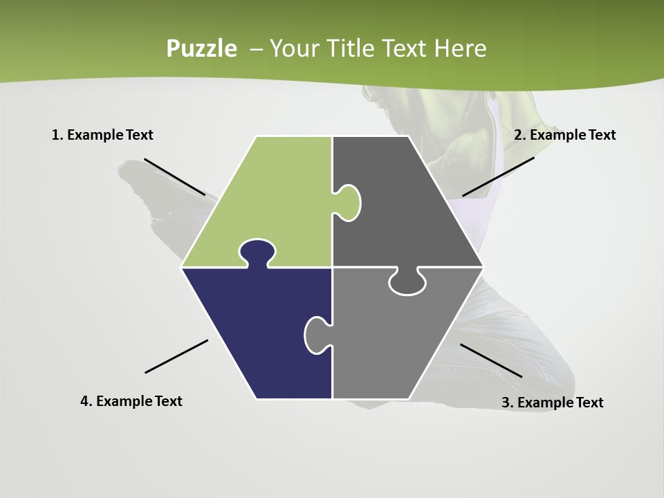 Young Posing Grace PowerPoint Template