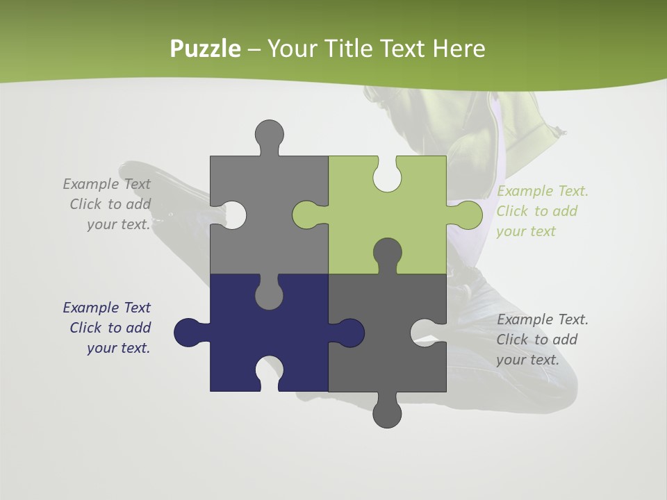 Young Posing Grace PowerPoint Template