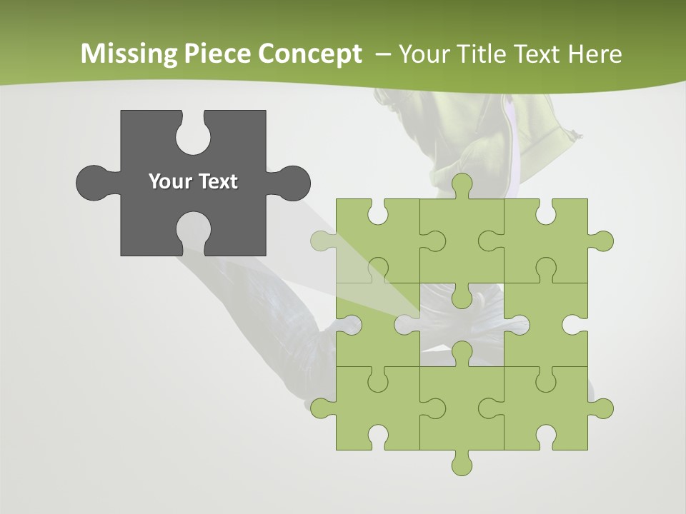 Young Posing Grace PowerPoint Template