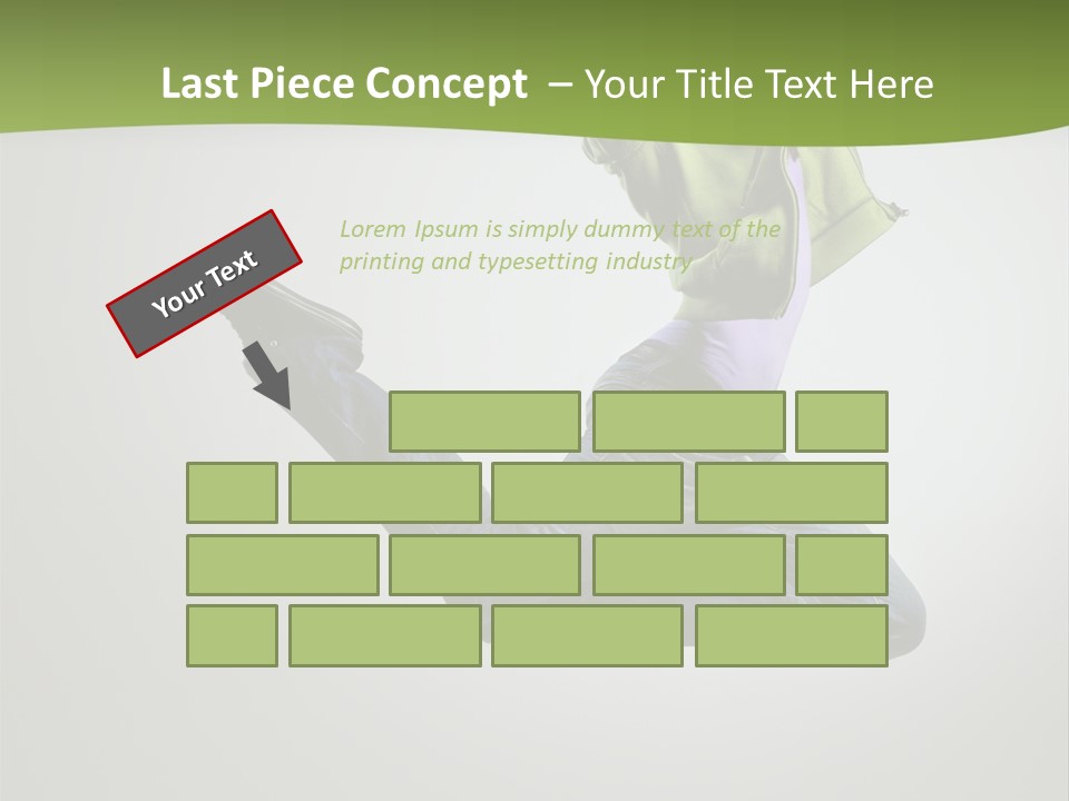 Young Posing Grace PowerPoint Template