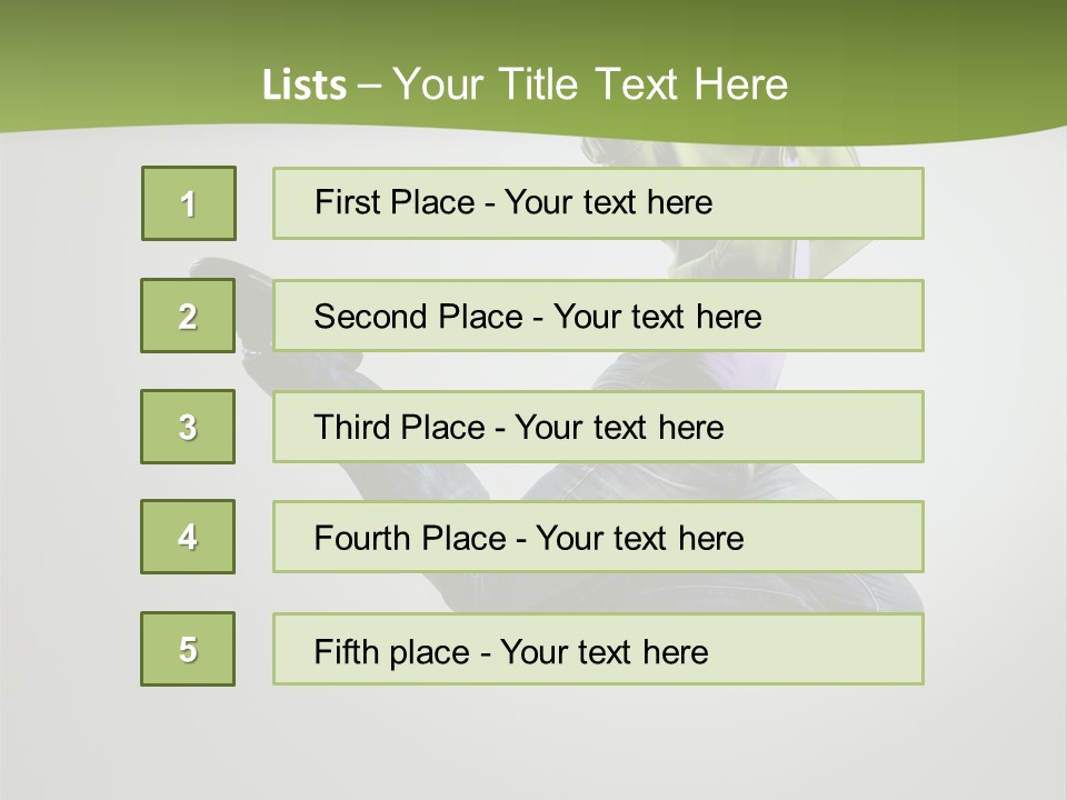 Young Posing Grace PowerPoint Template