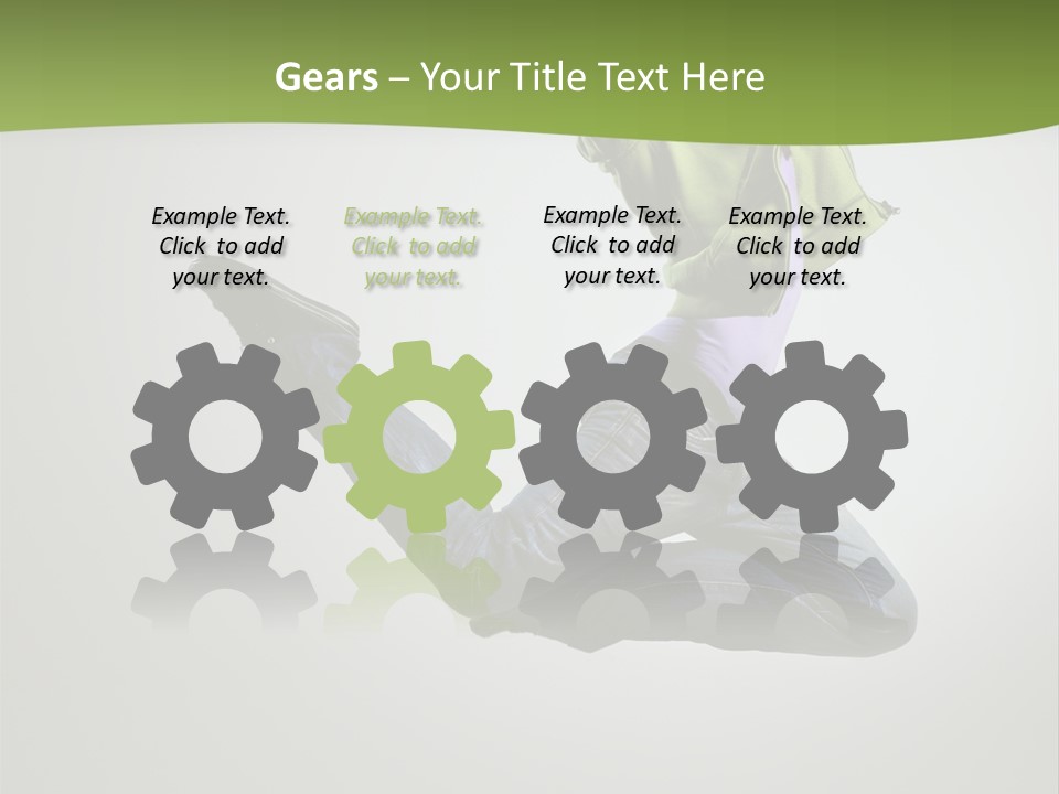 Young Posing Grace PowerPoint Template