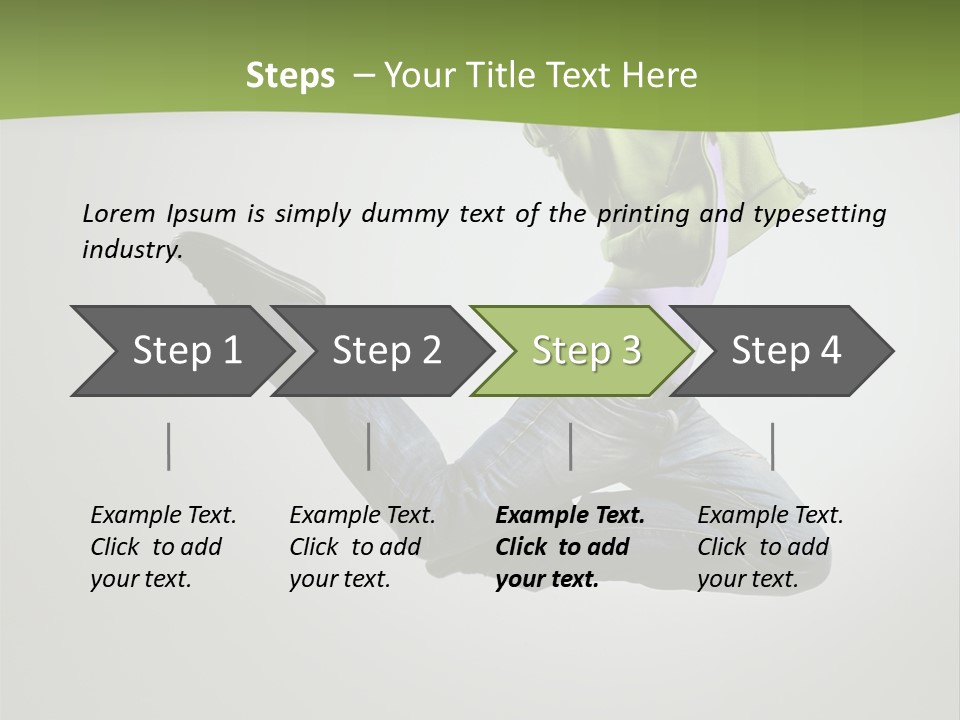 Young Posing Grace PowerPoint Template
