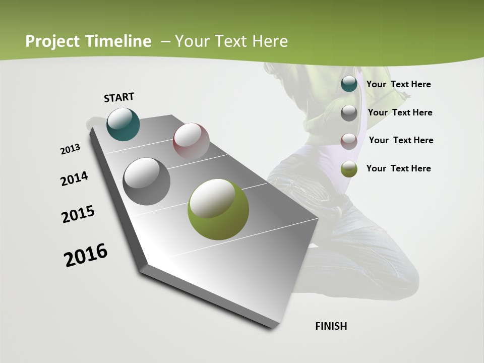 Young Posing Grace PowerPoint Template