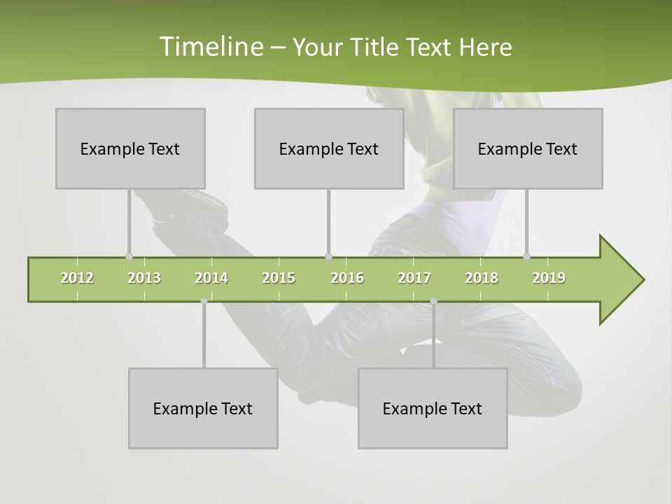 Young Posing Grace PowerPoint Template