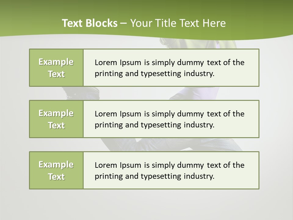Young Posing Grace PowerPoint Template