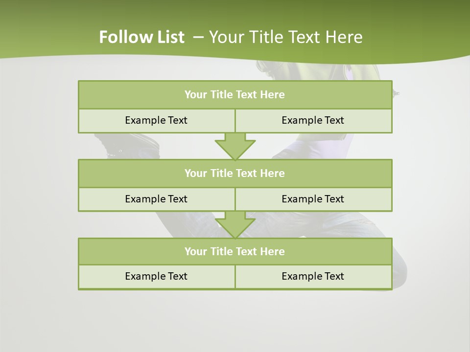 Young Posing Grace PowerPoint Template
