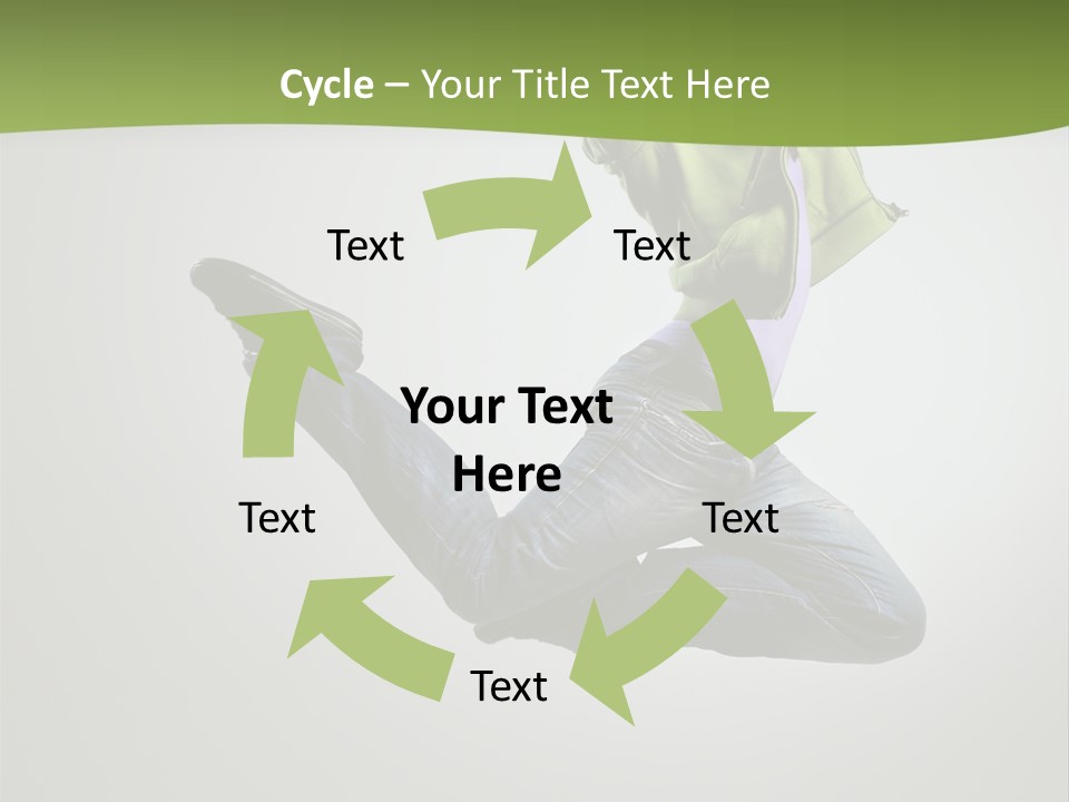 Young Posing Grace PowerPoint Template