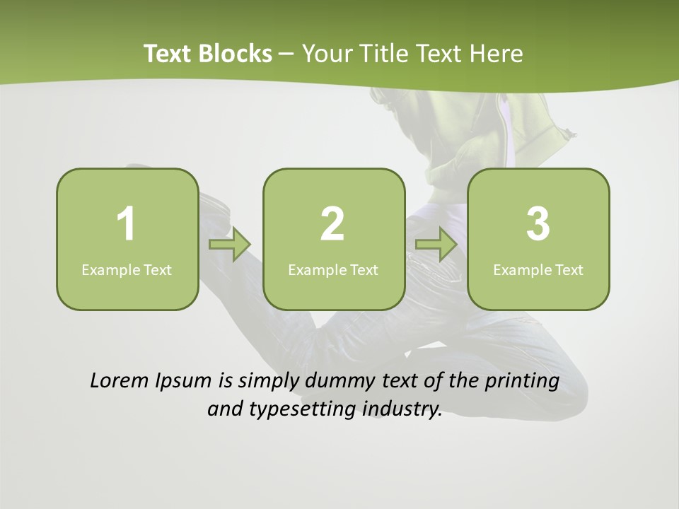 Young Posing Grace PowerPoint Template
