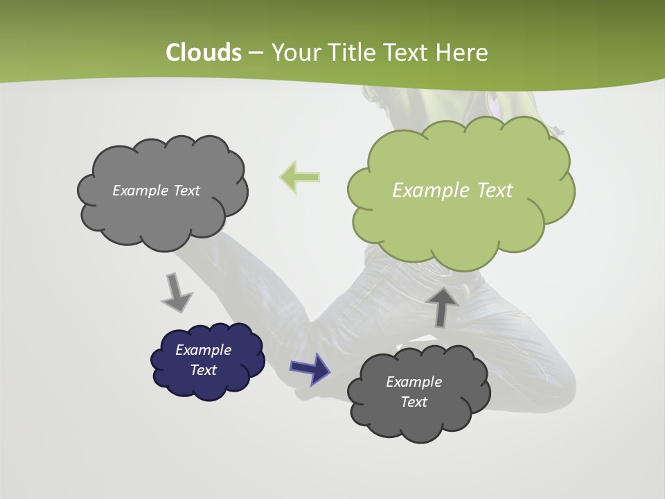 Young Posing Grace PowerPoint Template