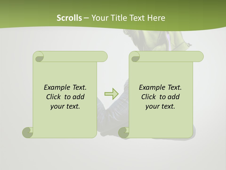 Young Posing Grace PowerPoint Template