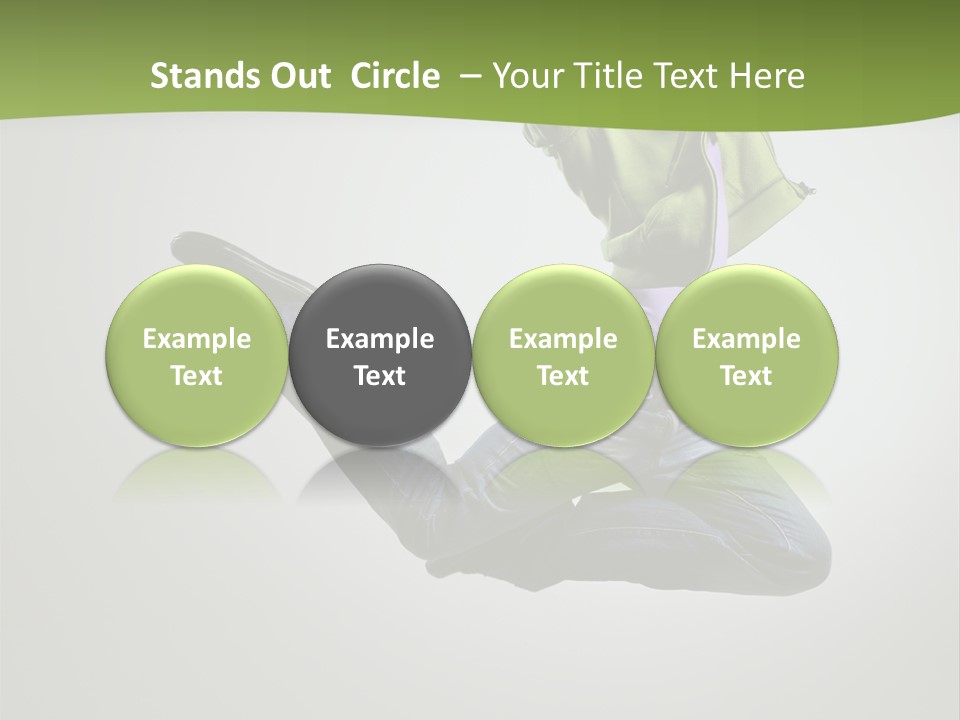 Young Posing Grace PowerPoint Template