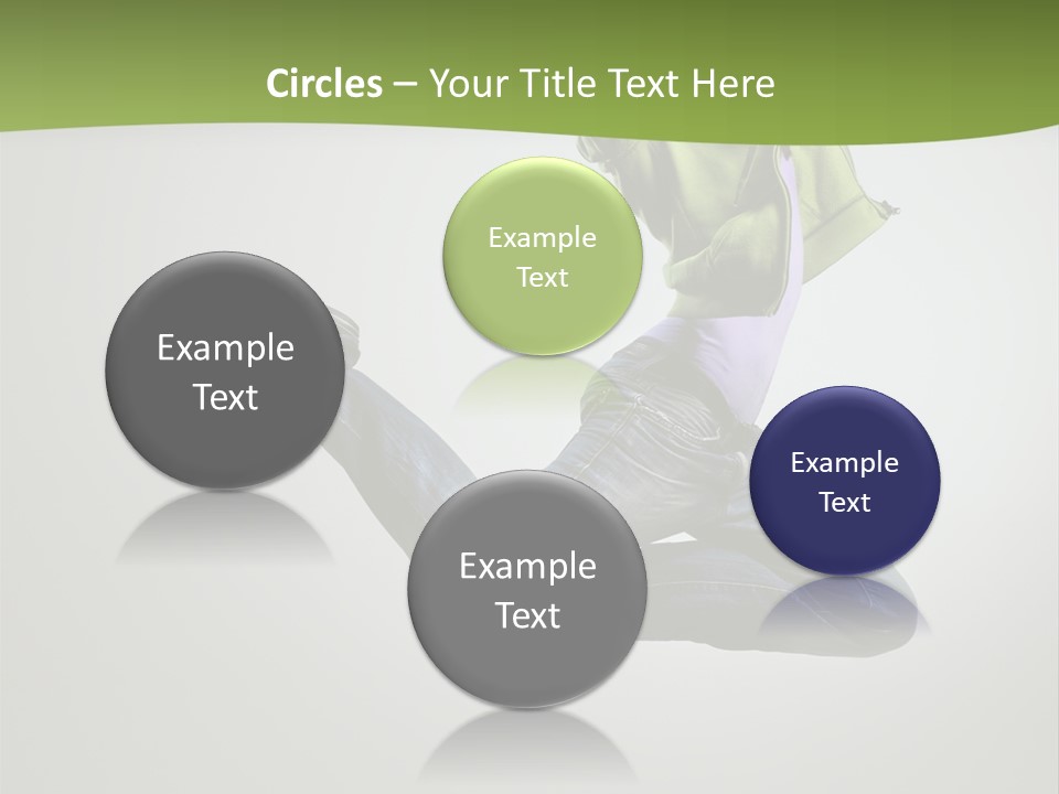 Young Posing Grace PowerPoint Template