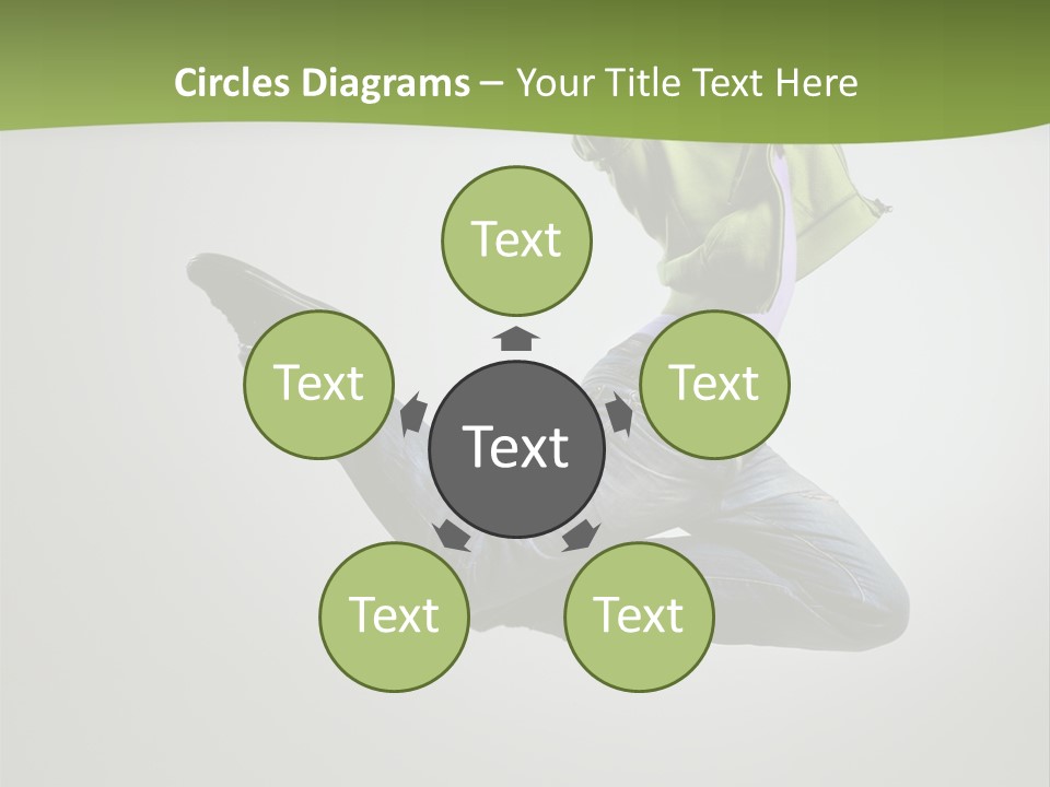 Young Posing Grace PowerPoint Template