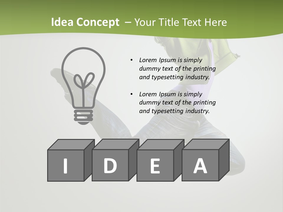 Young Posing Grace PowerPoint Template