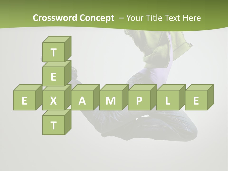 Young Posing Grace PowerPoint Template