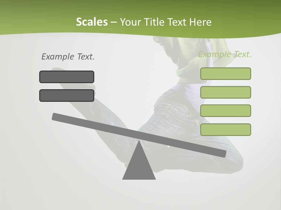 Young Posing Grace PowerPoint Template