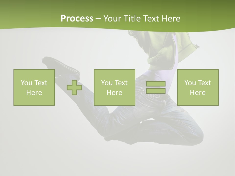 Young Posing Grace PowerPoint Template
