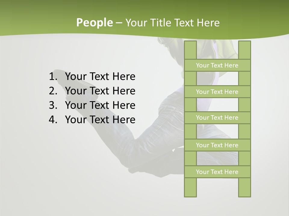 Young Posing Grace PowerPoint Template