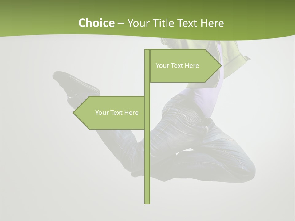 Young Posing Grace PowerPoint Template