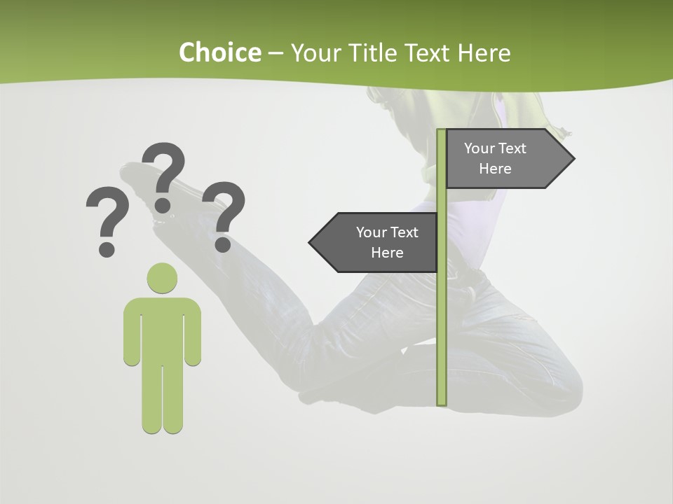 Young Posing Grace PowerPoint Template